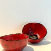 bol personnalisé coquelicot rouge céramique