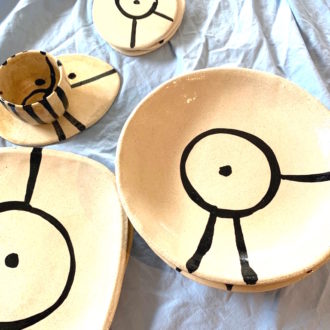 Assiette plate et à soupe céramique fait main Claymee