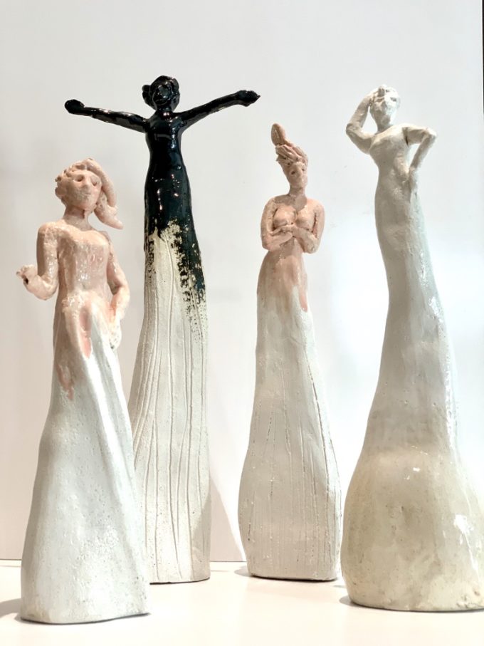 statuettes décoration céramique pièces uniques
