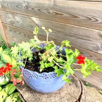 grand pot de fleurs fait main céramique pièce unique lyon