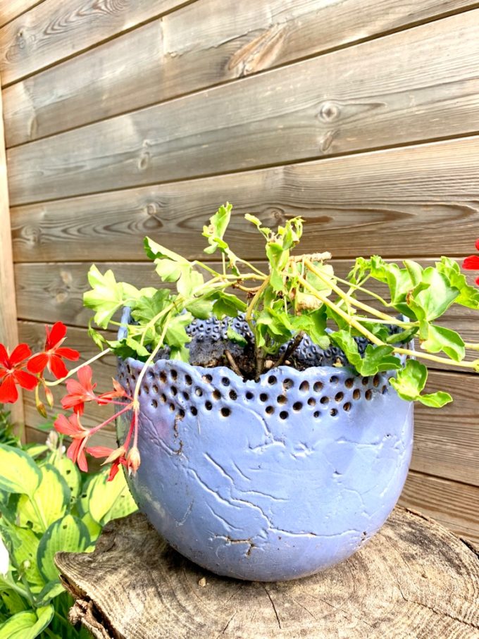 pot jardin original fait main pièce unique claymee