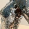 femme sculpture buste céramique métallique claymee