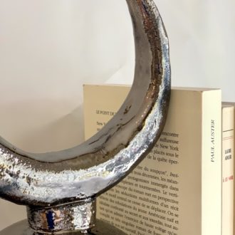 corne totem or doré bronze fait main lyon