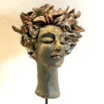 sculpture femme pièce unique raku céramique lyon claymee.com