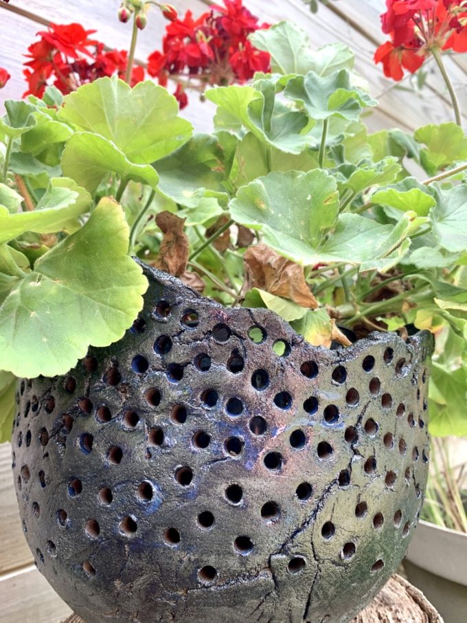 bol sculpture poterie jardin jardinière pièce unique claymee.com