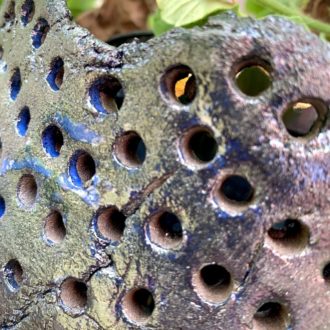 poterie géante jardin pièce unique bleu lyon claymee.com