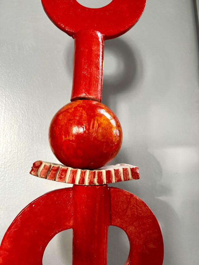 claymee totem céramique émail pièce unique claire michelini lyon