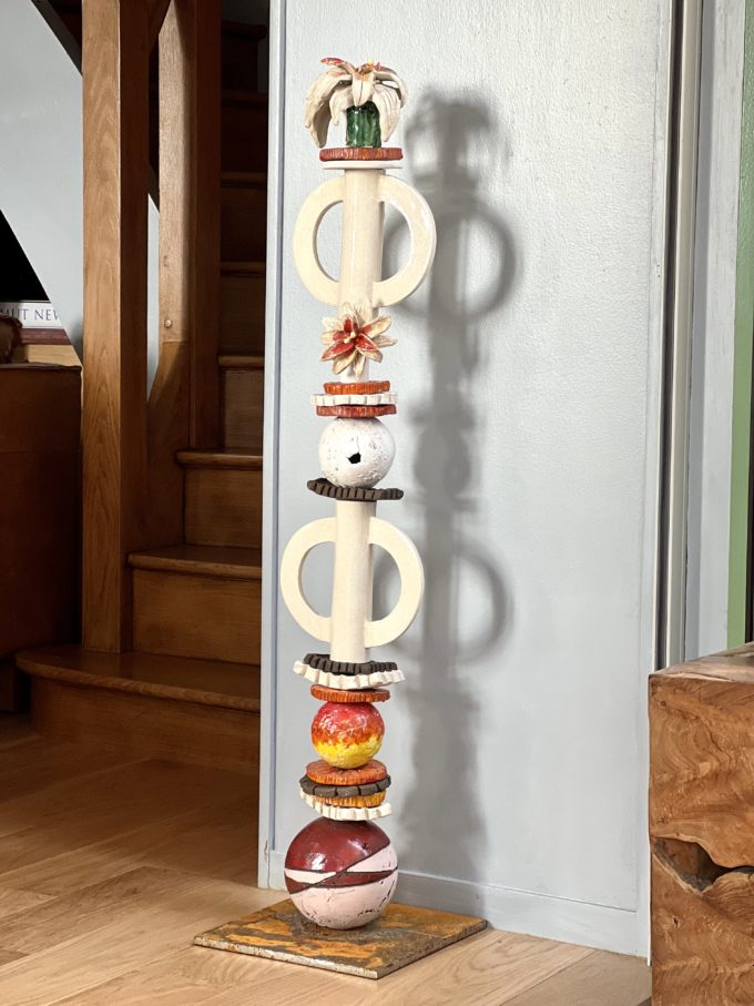 Totem céramique claymee fait main lyon