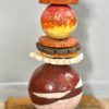 Totem céramique pièce unique fleurs claymee lyon