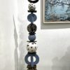 totem céramique personnalisable bleu bronze claymee