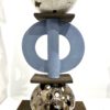totem céramique pièce unique personnalisable bleu claymee claire michelini