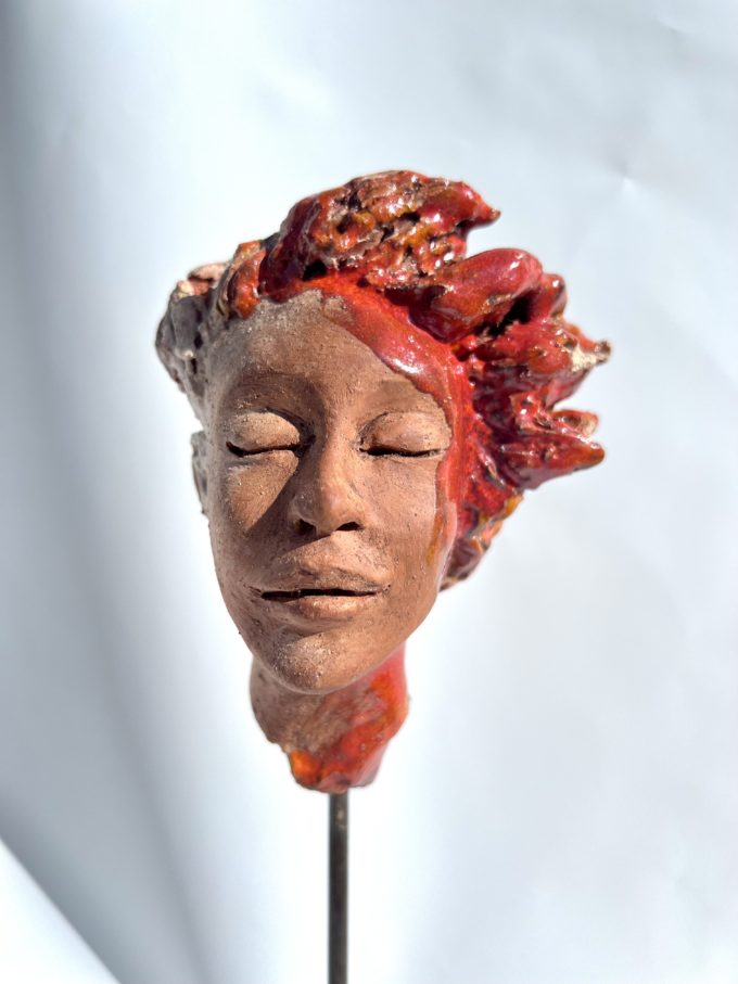 visage modelage sculpture claire michelini pièce unique