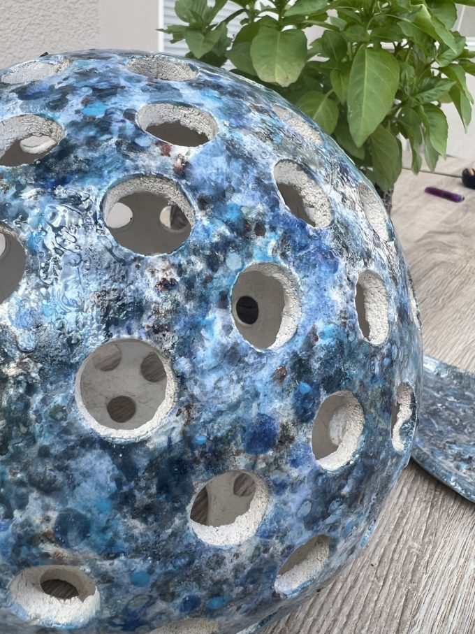 photophore céramique fait main - pièce unique - claymee.com