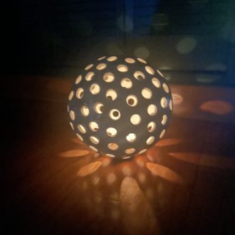 lampe photophore fait main à lyon - claymee.com