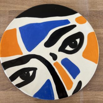 grand plat céramique fait main claymee claire michelini dommartin lyon pièce unique