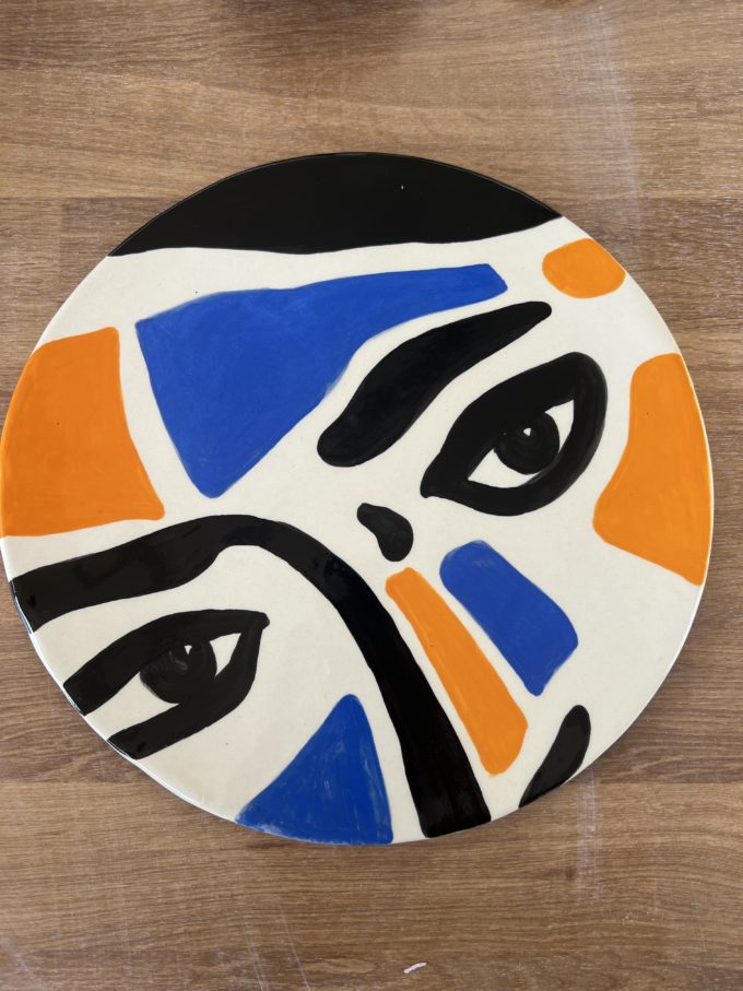 grand plat céramique fait main claymee claire michelini dommartin lyon pièce unique