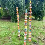Totem "peinturlure" à créer selon vos goûts atelier Claymee céramique personnalisable créations pour jardins et intérieurs