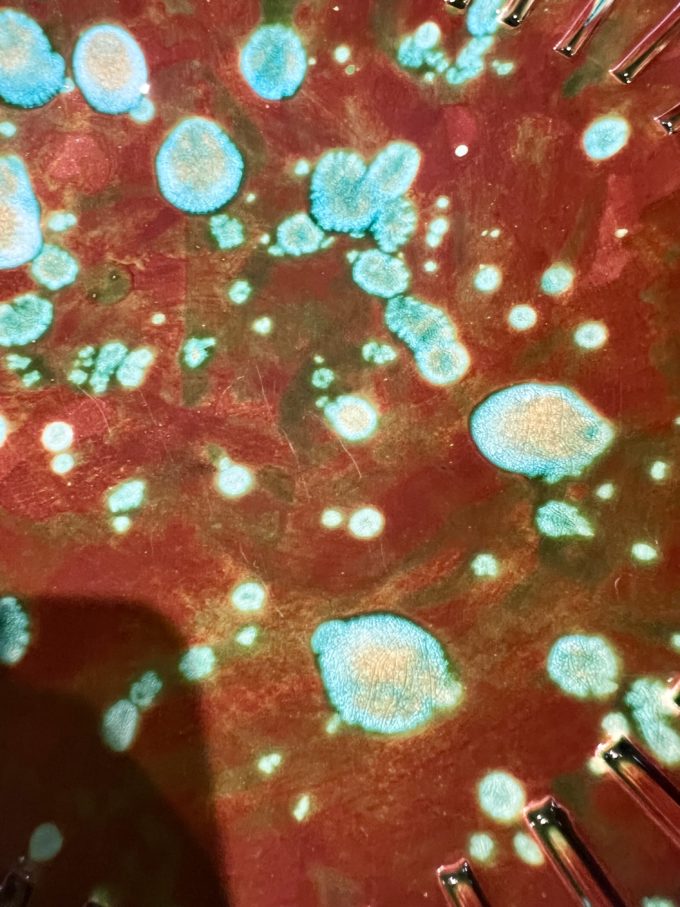 émail forêt brun et vert mousse coupe céramique fait main pièce unique dommartin claymee