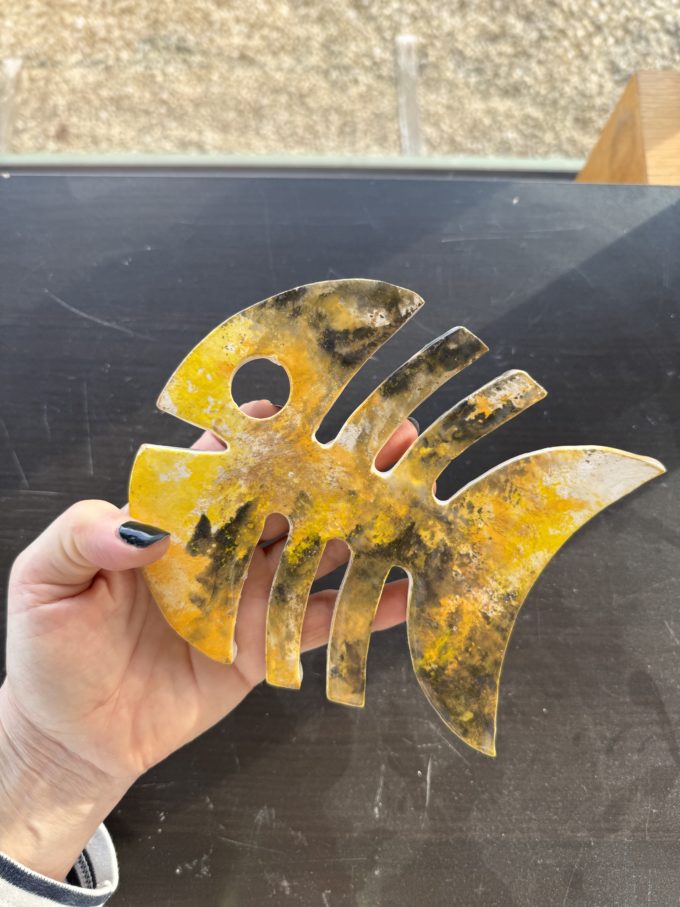 claymee claire michelini atelier céramique poisson dessous de plat