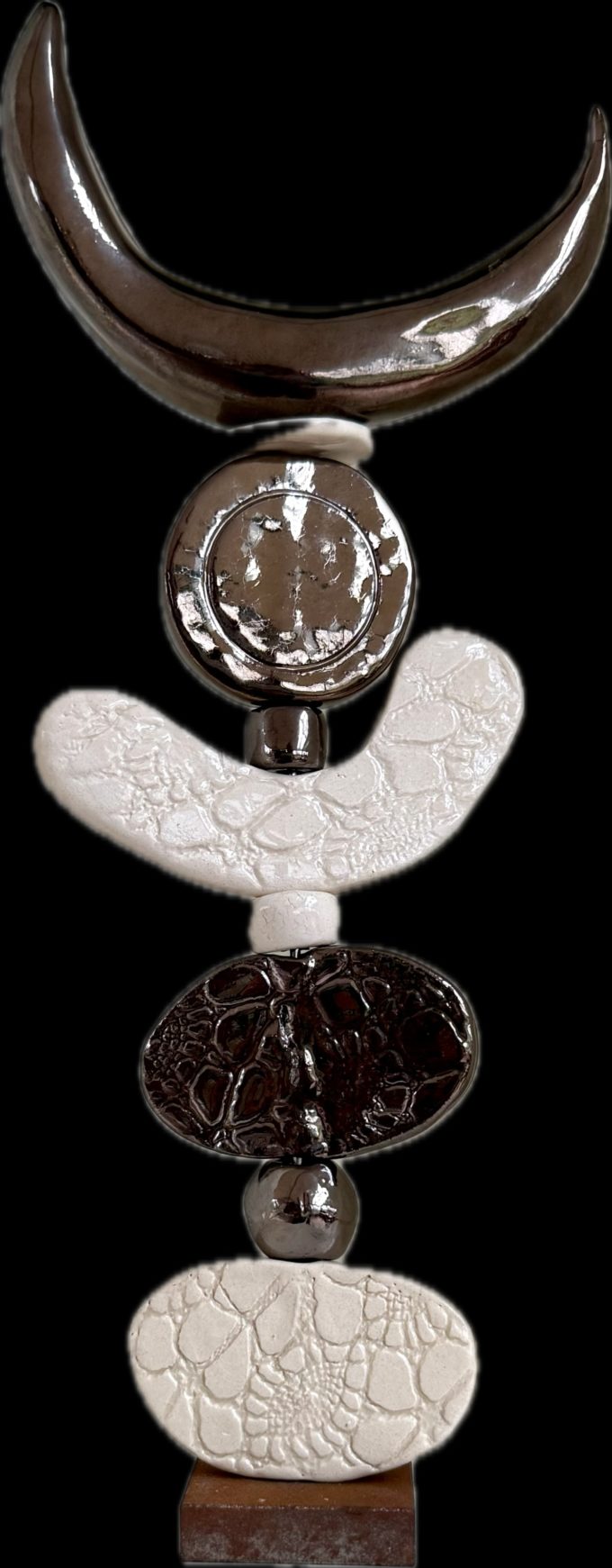 mini totem claymee céramique fait main pièce unique