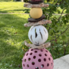 Claymee totem de jadin ou décoration intérieure personnalisable pièce unique claire michelini